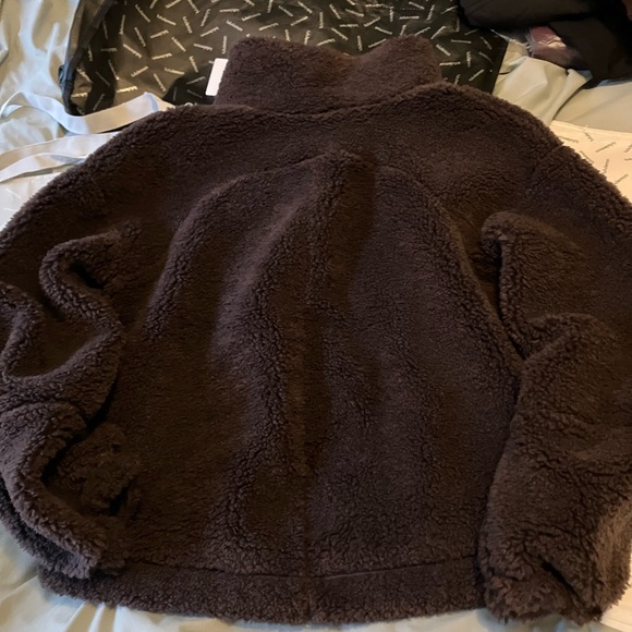 NWT Lululemon Cinchable Fleece Zip Up, Sz 6, Espresso - Picture 7 of 7